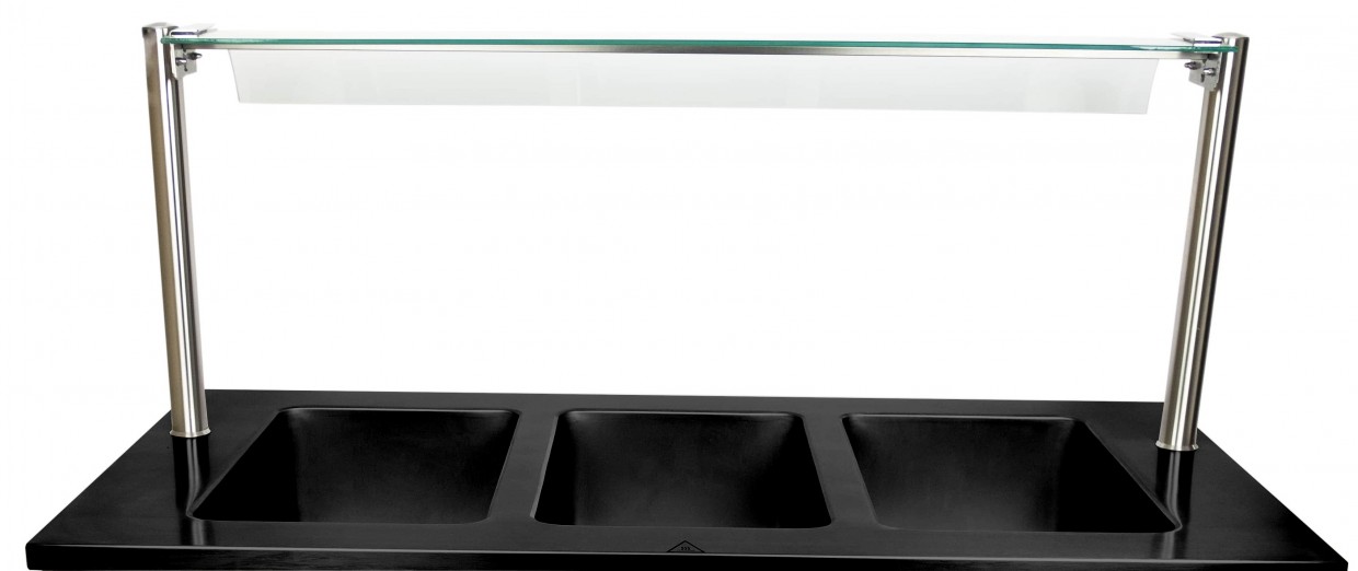 Spuckschutzwand zum Bain Marie Trolley BTS-3