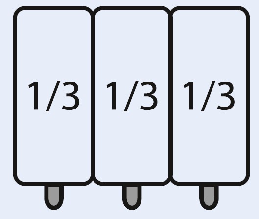 Nudelkorbset 3 x1/3